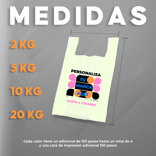 BOLSA DE PLASTICO | TIPO CAMISETA