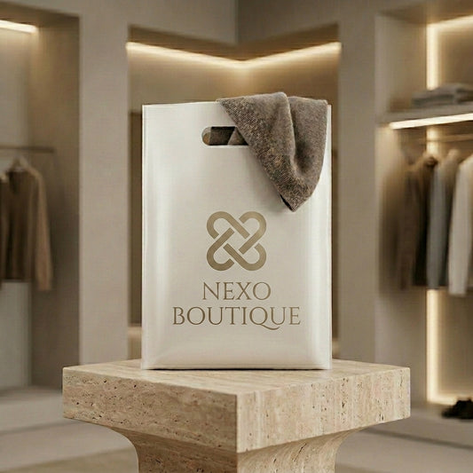 BOLSA BOUTIQUE | PLASTICO | BLANCO O NEGRO | 35X50