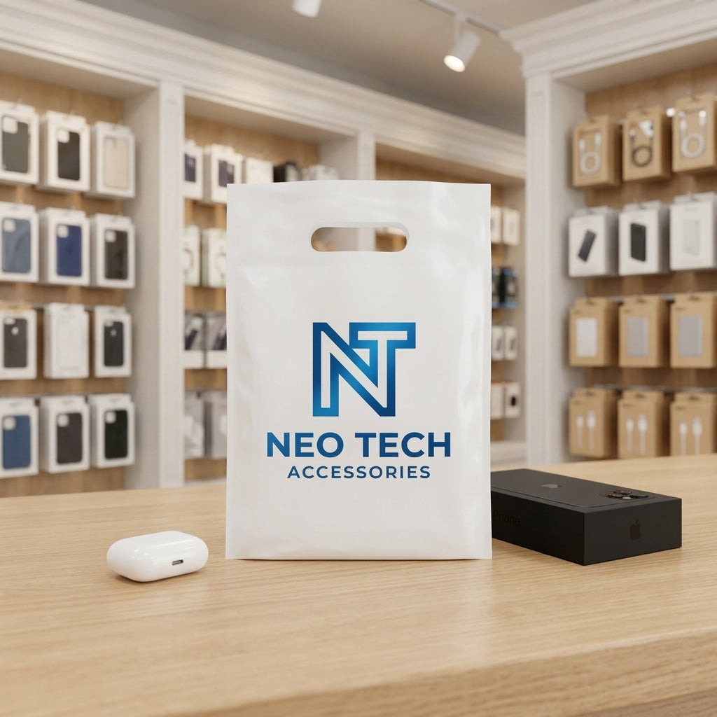 BOLSA BOUTIQUE | PLASTICO | BLANCO O NEGRO |  20X30