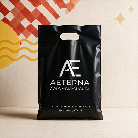 BOLSA BOUTIQUE | PLASTICO | BLANCO O NEGRO |  30X40